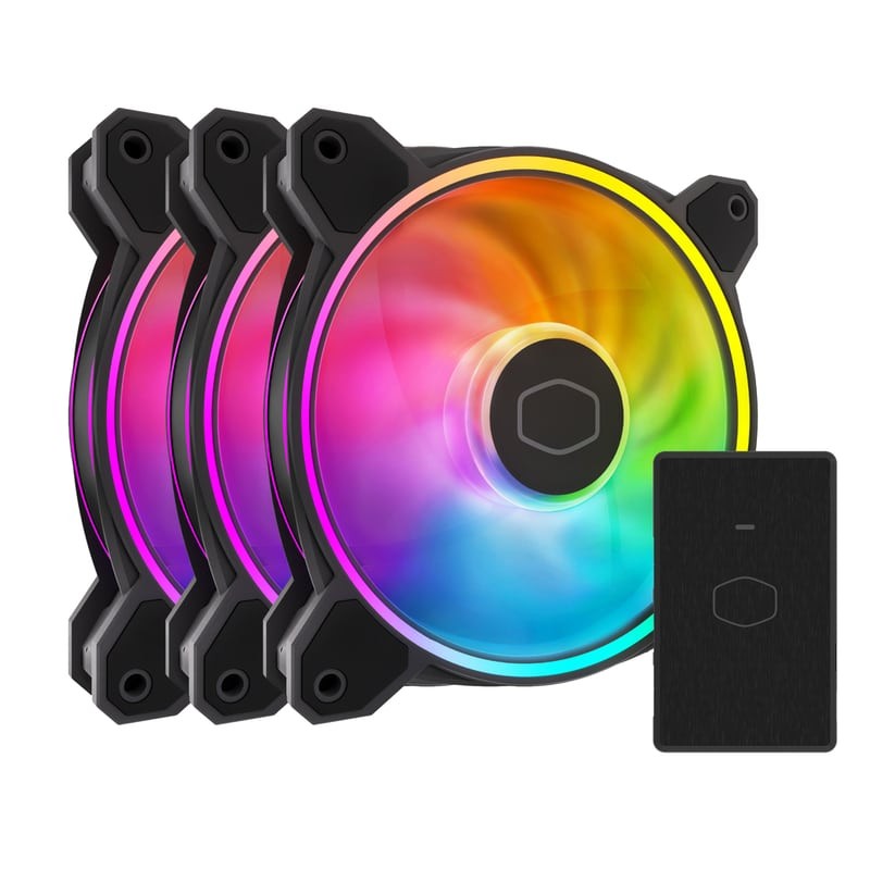 Ventilador Cooler Master Masterfan Mf120 Halo 3 En 1 Negro