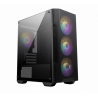 Gabinete Gamer Msi Mag Forge M100a Black Mid Tower 4 Fan