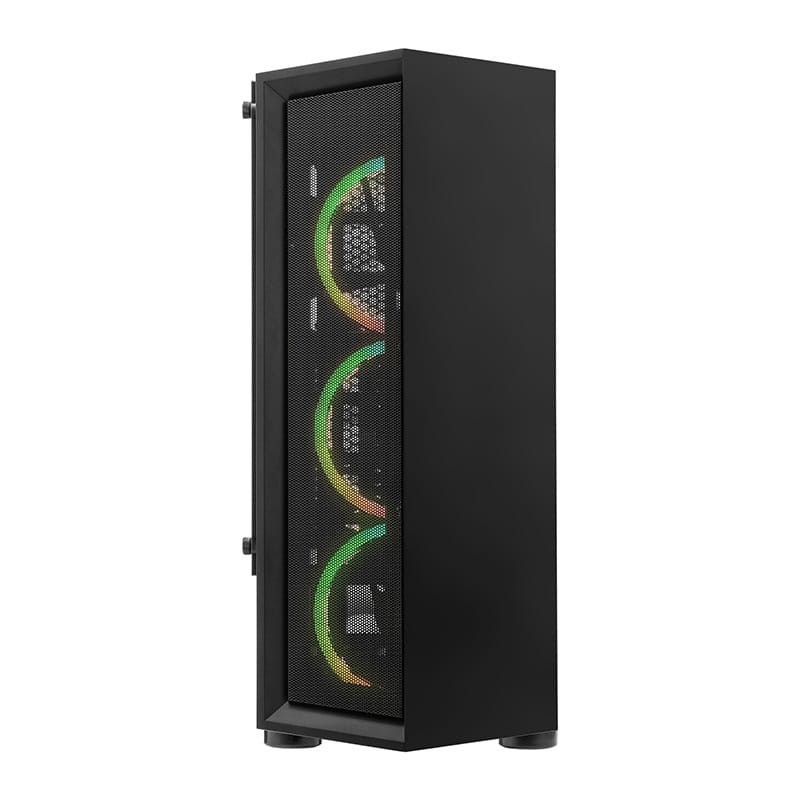 (ed)gabinete Yeyian Gamer Ych-atab-01bk Ventle Atx 3 Vent Argb C/t Lat