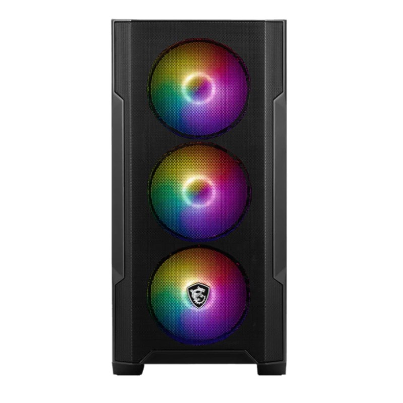 Gabinete Gamer Msi Mag Forge M100a Black Mid Tower 4 Fan (ed)