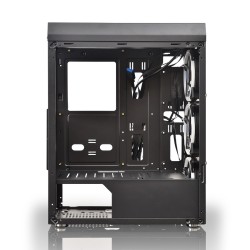 Gabinete Yeyian Gamer Ych-mta7-01bk Krypton Atx 3 Vent Argb Cris/temp