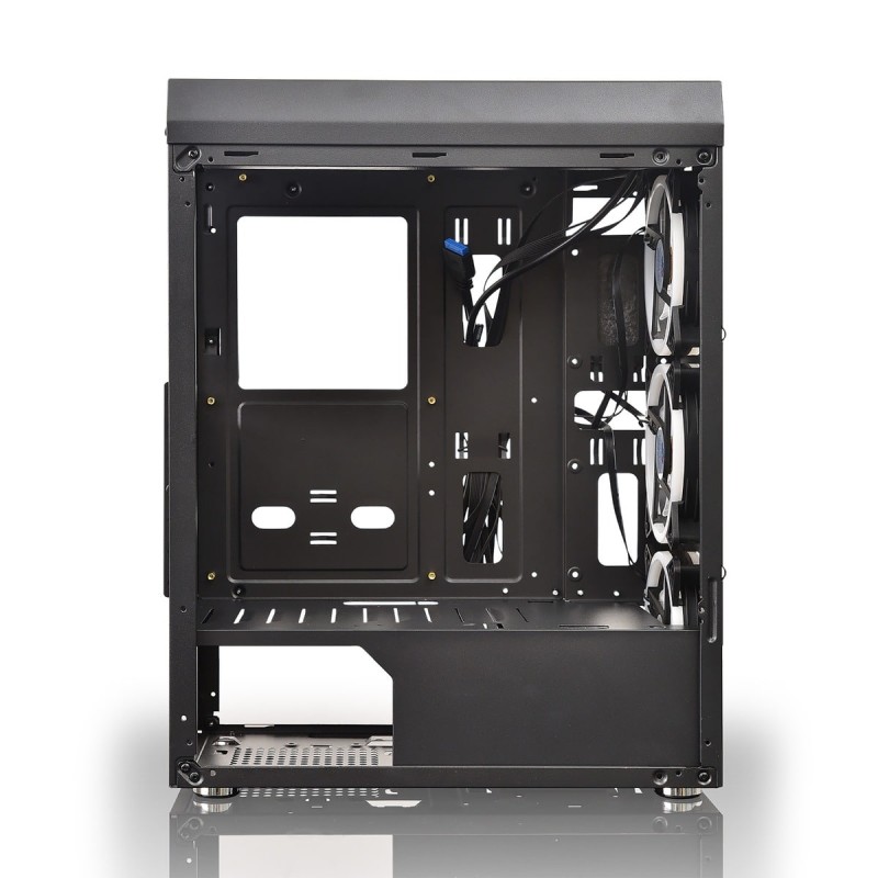 Gabinete Yeyian Gamer Ych-mta7-01bk Krypton Atx 3 Vent Argb Cris/temp