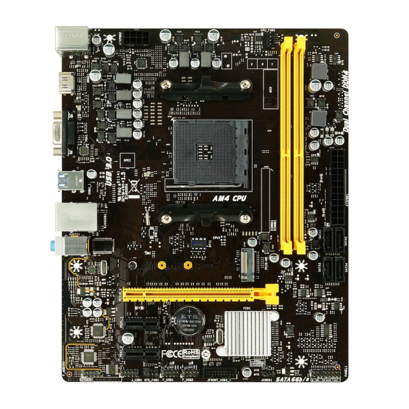 Tarjeta Madre Biostar B450mh Ddr4 Hdmi Pcie M.2 Sata Amd Ryzen Am4