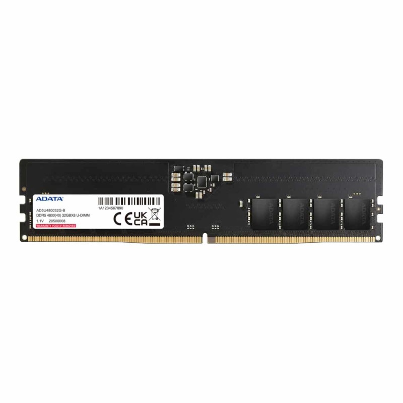 Memoria Ram Ddr5 Adata 4800hz 32gb Udimm Cl40 1.1v (ad5u480032g-s)