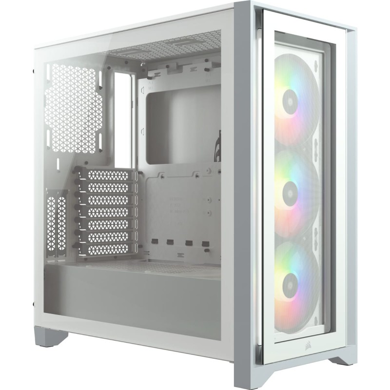 (ed) Gabinete Corsair Icue 4000x Rgb White Tg Atx Cc-9011205-ww