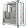 (ed) Gabinete Corsair Icue 4000x Rgb White Tg Atx Cc-9011205-ww