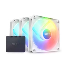 Ventilador Nzxt P/gab 120mm F120 Rgb Triple Wh 80 Ea Rf-r12tf-w1