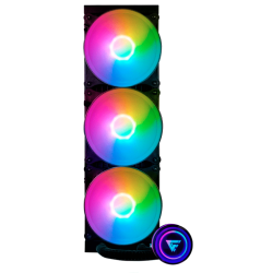 Enfriamiento LÍquido Game Factor 360mm, Rgb, 3x120mm, Negro Lqg700-bk