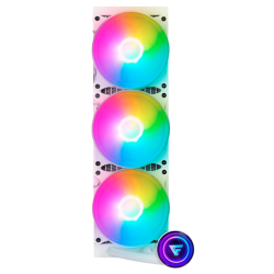 Enfriamiento LÍquido Game Factor 360mm, Rgb, 3x120mm, Blanco Lqg700-wh