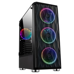 Gabinete     Gamer Balam Rush Skydron Gt995 Tower E-atx – Atx, Micro Atx Y Mini Itx Cristal Templado Usb 3.0 4 Vent