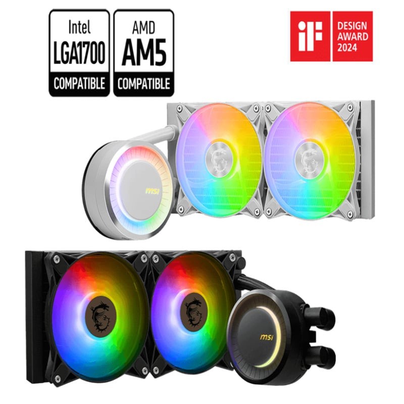 Enfriamiento Liquido Msi Mag Coreliquid E240 White 240mm 2fan