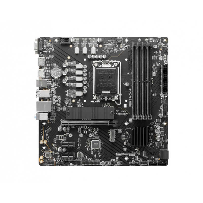 Tarjeta Madre Msi Pro B760m-p M.2 Pcie 4.0 Ddr5 4×128 6800+ S-1700