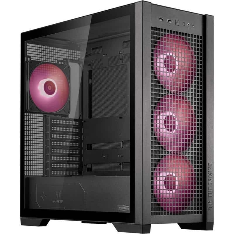 Gabinete Asus Tuf Gaming Gt302 Argb M-atx Black Fans 4 X 140mm