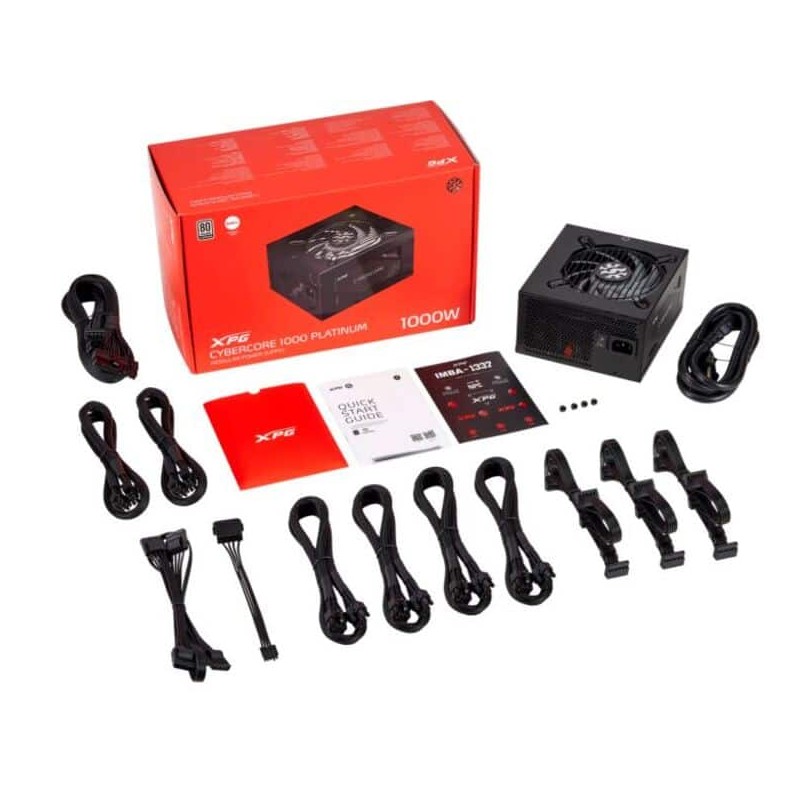 Fuente De Poder Xpg Cybercore 1000w 80+plat Cybercore1000p-bkcus