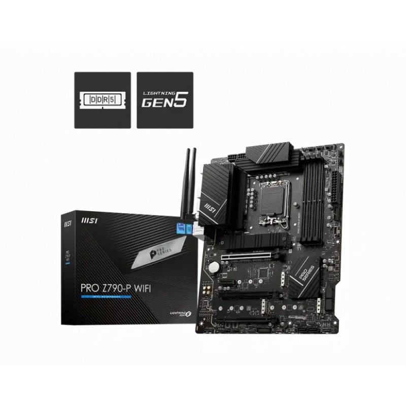 Tarjeta Madre Msi Pro Z790-p Wifi Ddr5 M.2 Pcie 5.0 13th 1700 Atx Dp